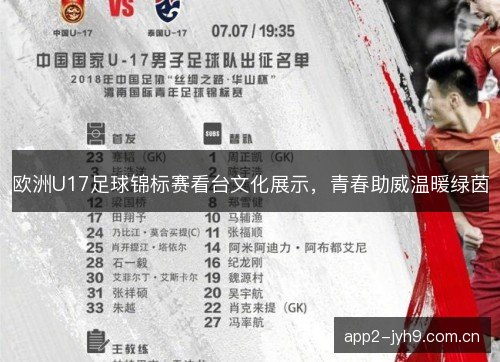 欧洲U17足球锦标赛看台文化展示，青春助威温暖绿茵